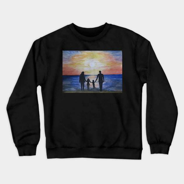 A Trip To The Seaside Crewneck Sweatshirt by Juliejart